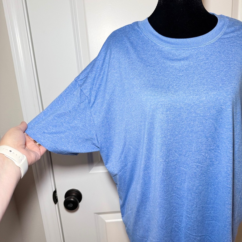 Vuori Energy Tee Womens Large Blue Heathered Activewear T-Shirt - Picture 3 of 8